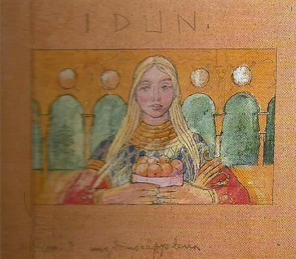 Carl Larsson idun med ungdomsapplena oil painting picture